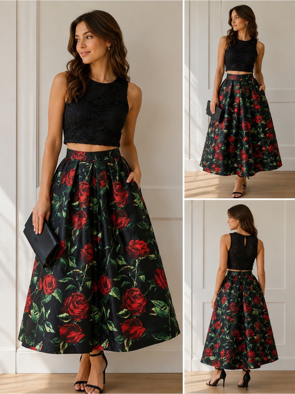 Windsor floral dress two piece set Size 7/medium